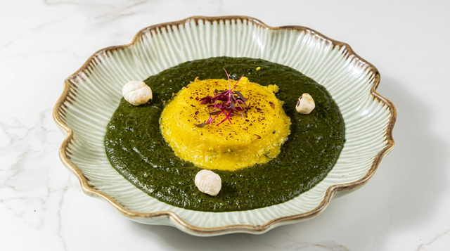 Malai Corn Saag.